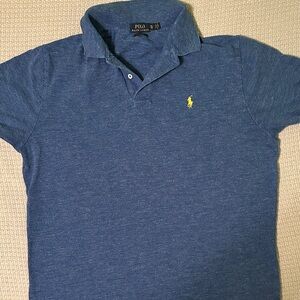 Polo by Ralph Lauren Heathered Blue Polo Shirt